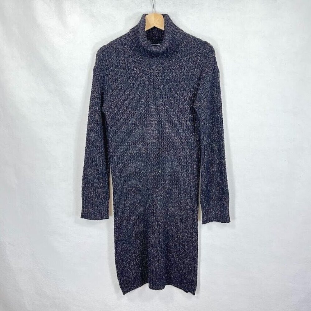 American Eagle Turtleneck Sweater Dress Winter Knit Preppy Party Dark Academia S